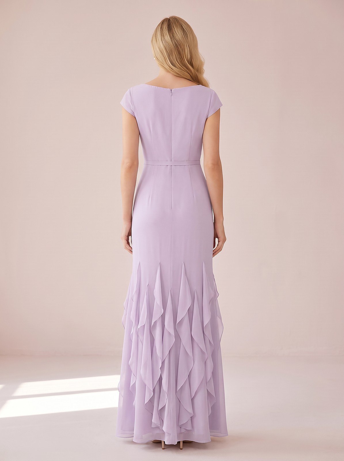 Robe de Soirée Sirène à Volants