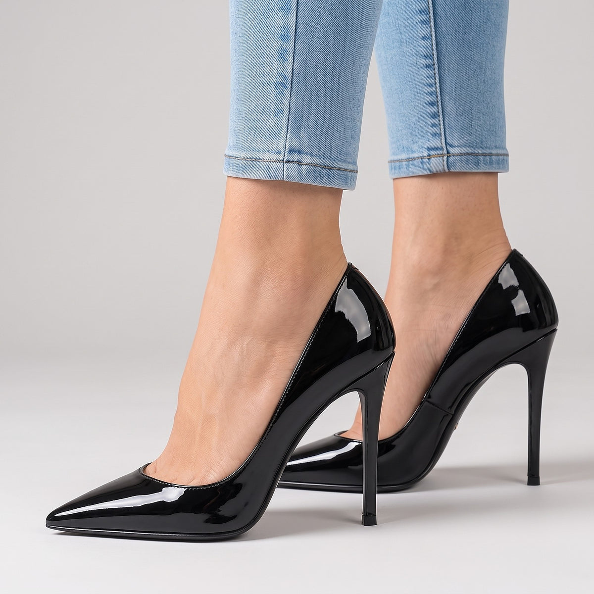 Escarpins Vernis Femme à Bout Pointu