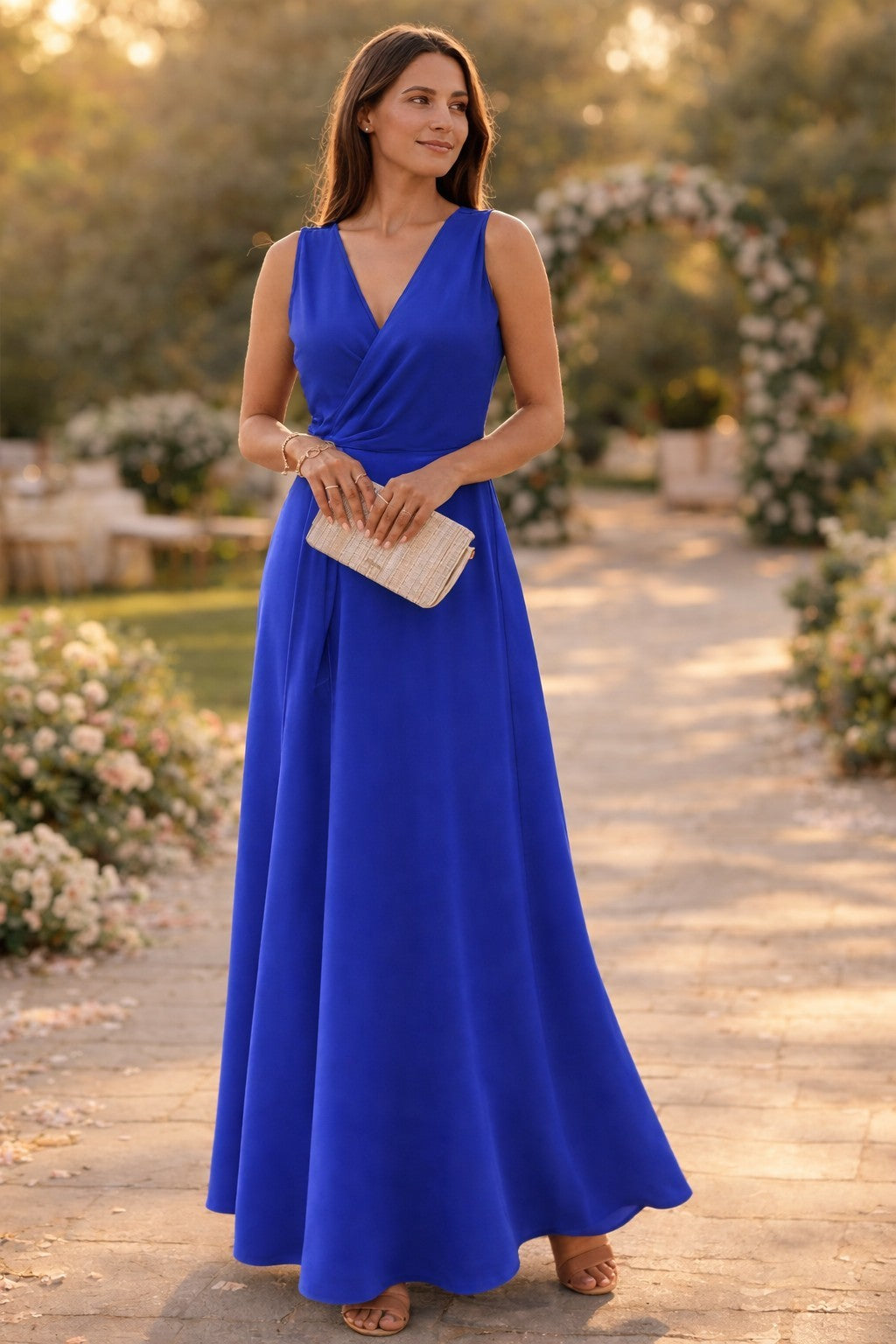Robe Invitée Mariage Femme à Col V