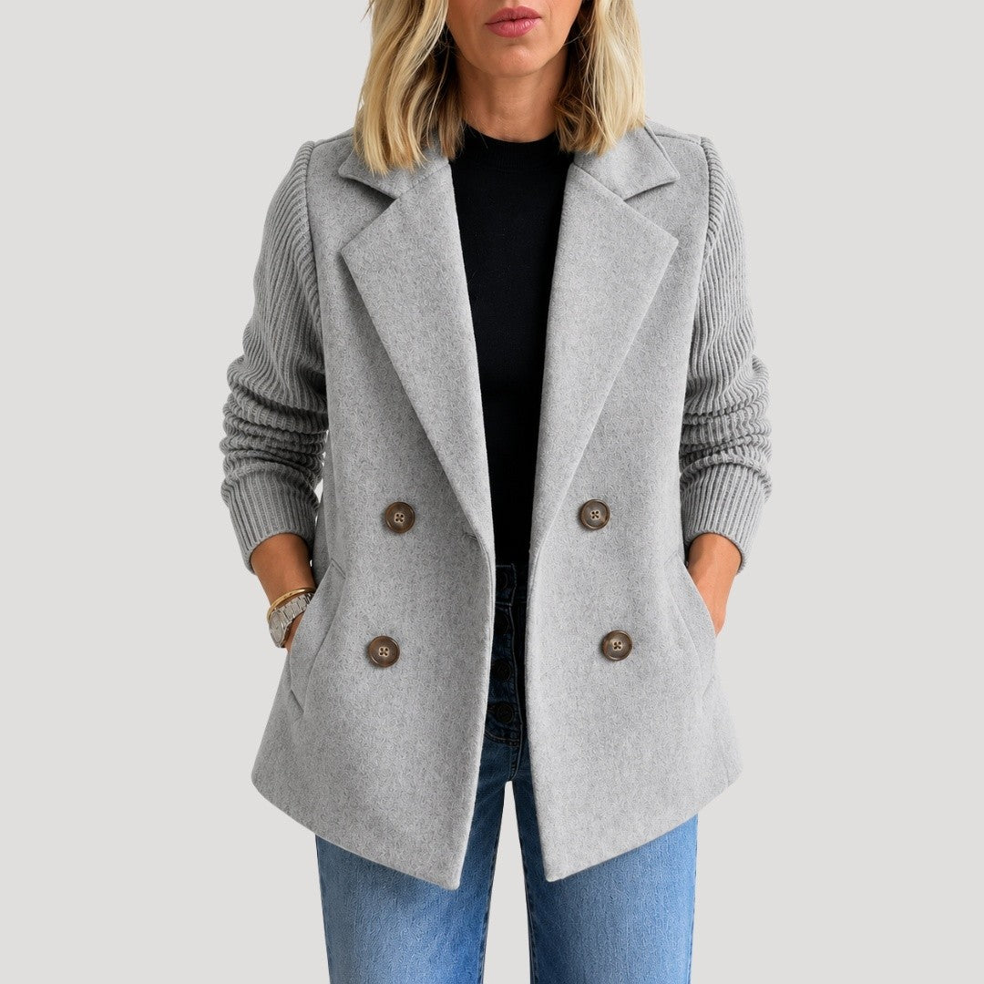 Blazer Croisé Femme à Poches