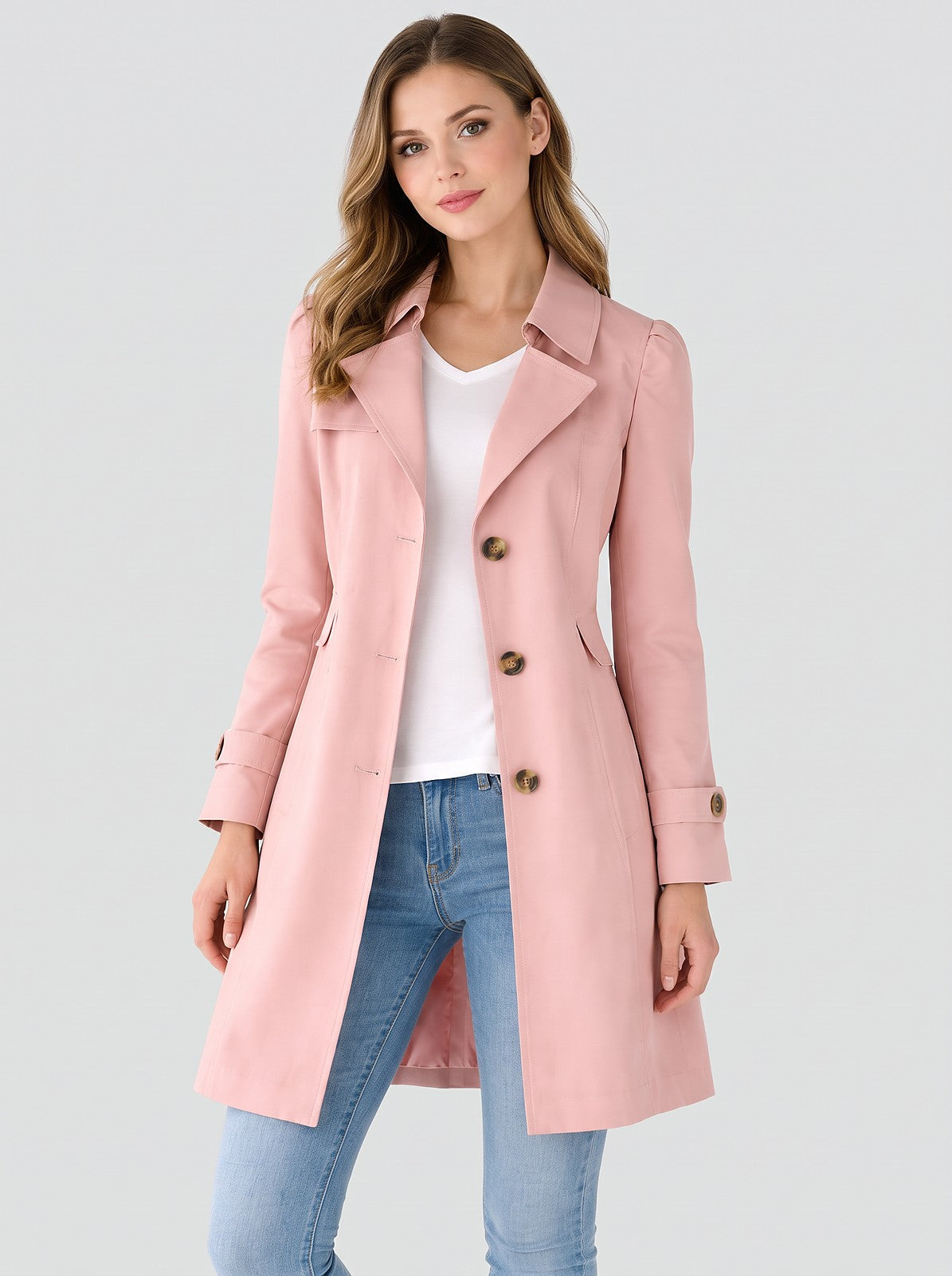 Trench Femme Doublé à Revers