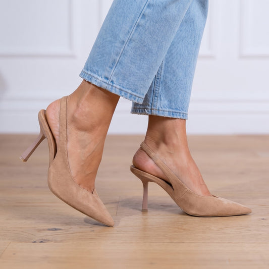 Escarpins Slingback Femme à Bout Pointu