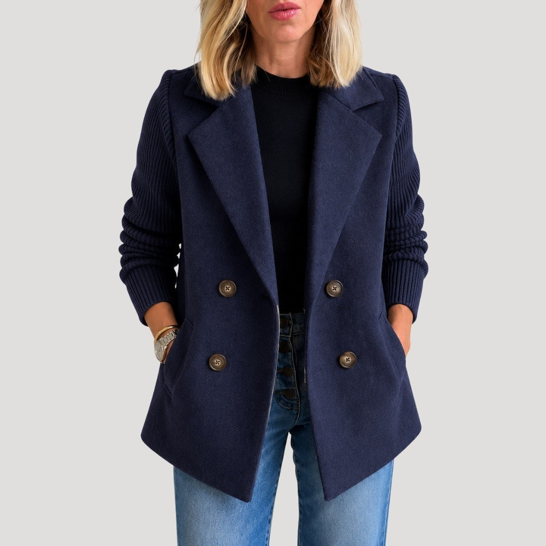 Blazer Croisé Femme à Poches