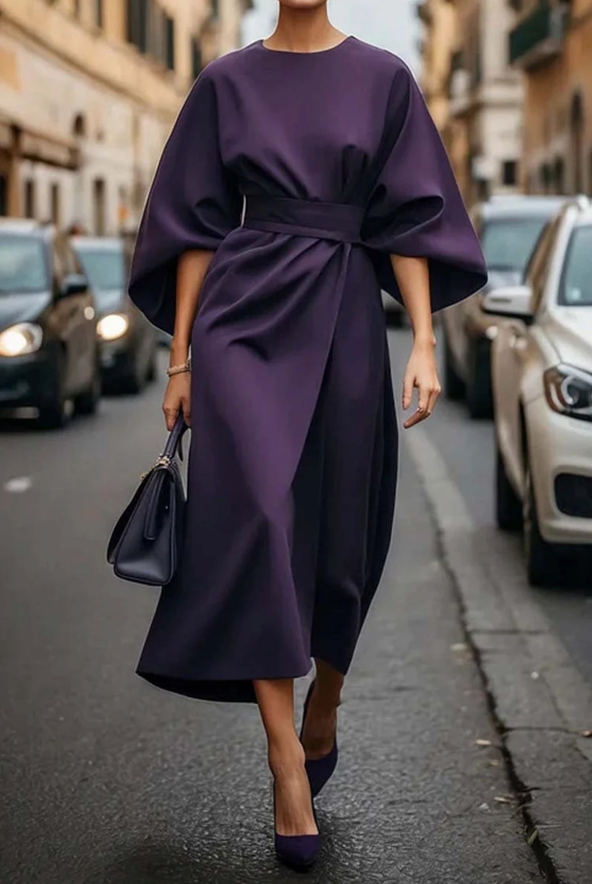 Robe Kimono Femme avec Ceinture