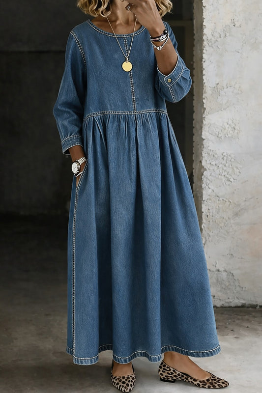 Robe Longue en Jean Femme