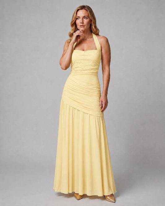 Robe Sirène Longue Femme à Col Halter