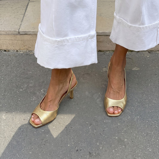 Sandales Petit Talon Femme Slingback