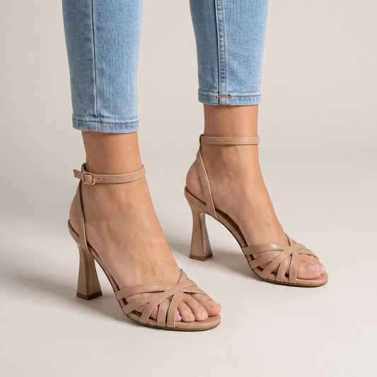 Sandales à Talon Femme avec Bride Cheville