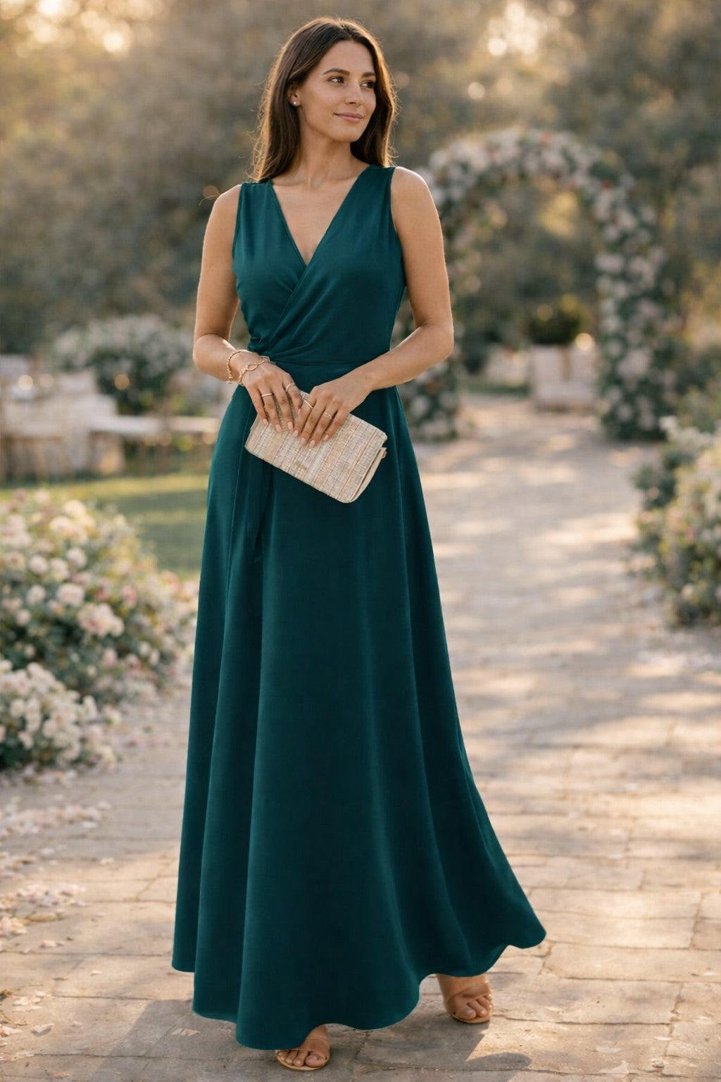 Robe Invitée Mariage Femme à Col V