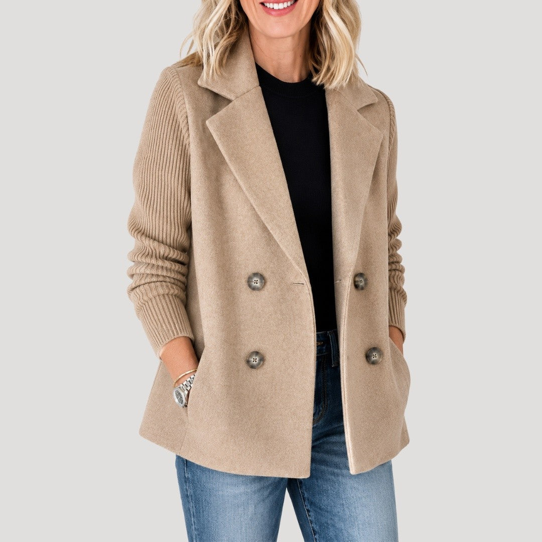 Blazer Croisé Femme à Poches