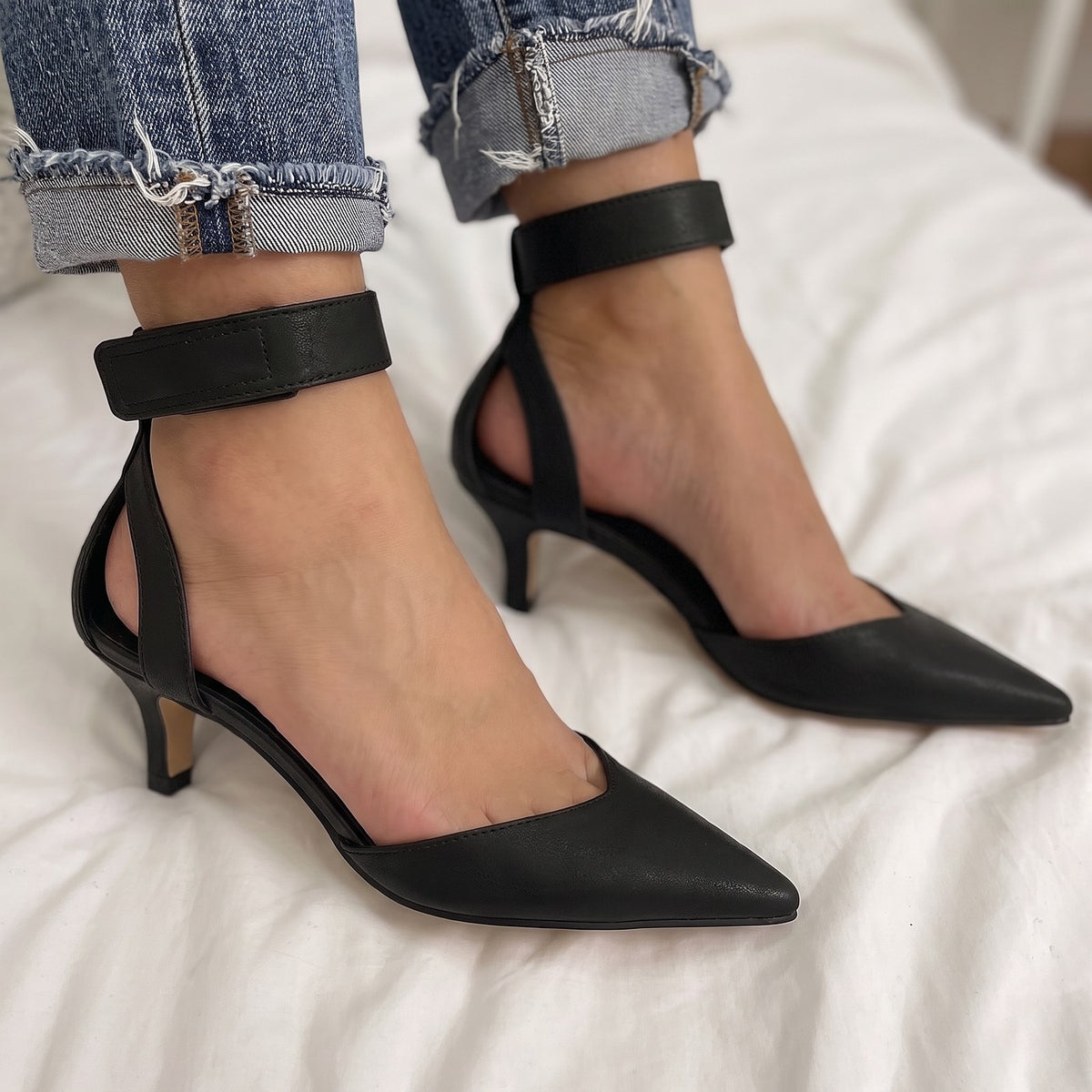 Escarpins Petit Talon Femme à Bout Pointu