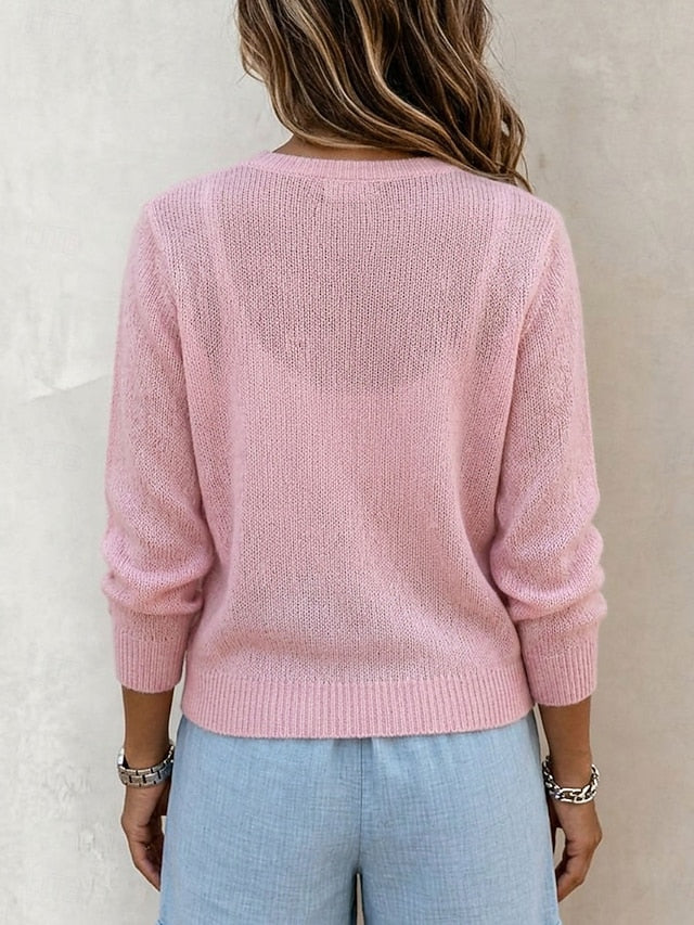 Let cardigan med fine knapper