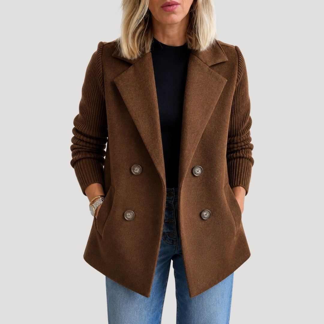 Blazer Croisé Femme à Poches