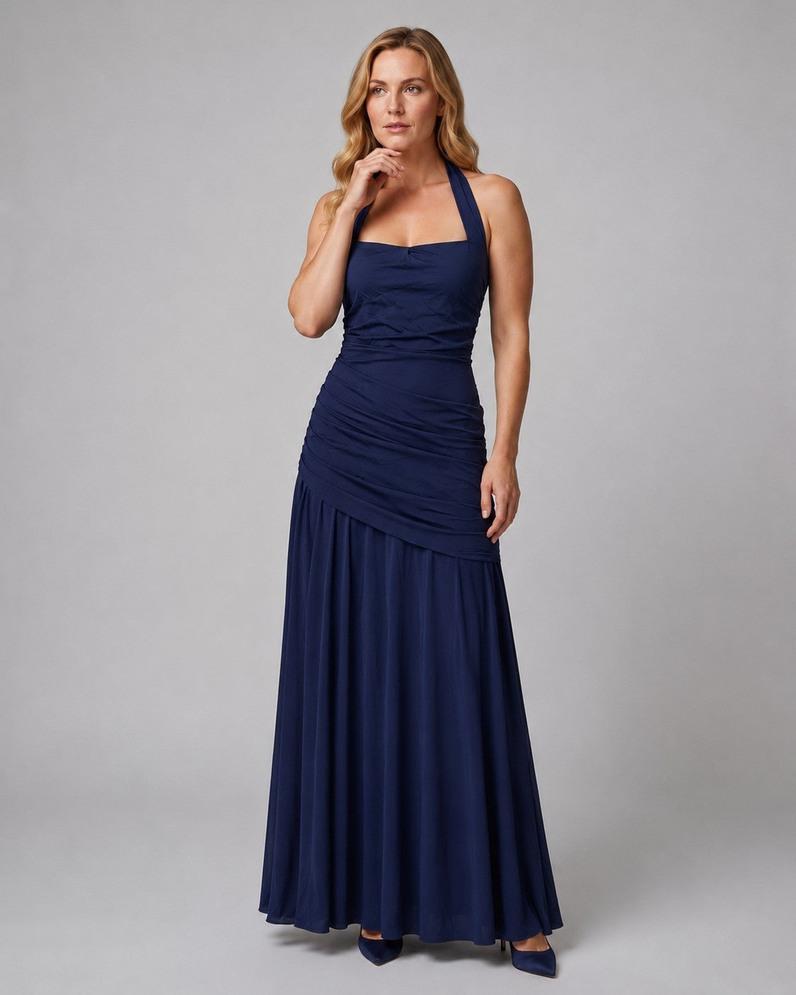 Robe Sirène Longue Femme à Col Halter
