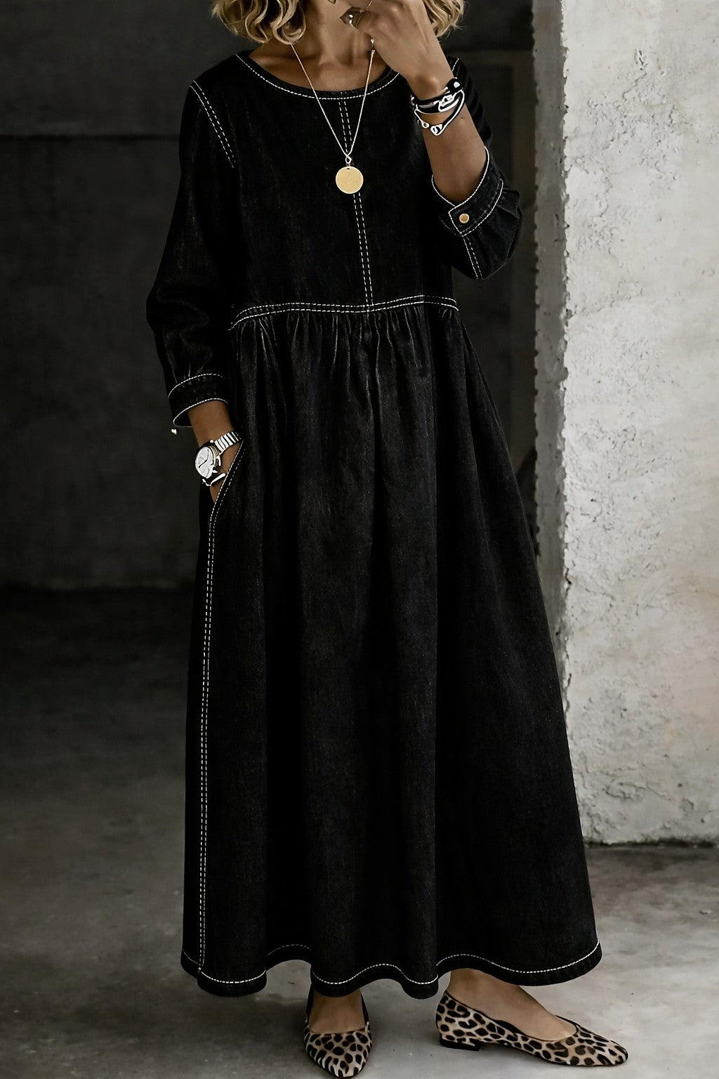 Robe Longue en Jean Femme