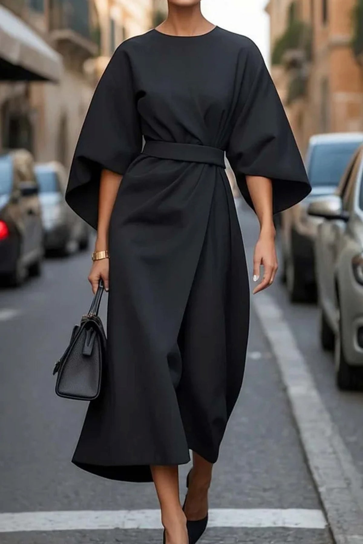 Robe Kimono Femme avec Ceinture