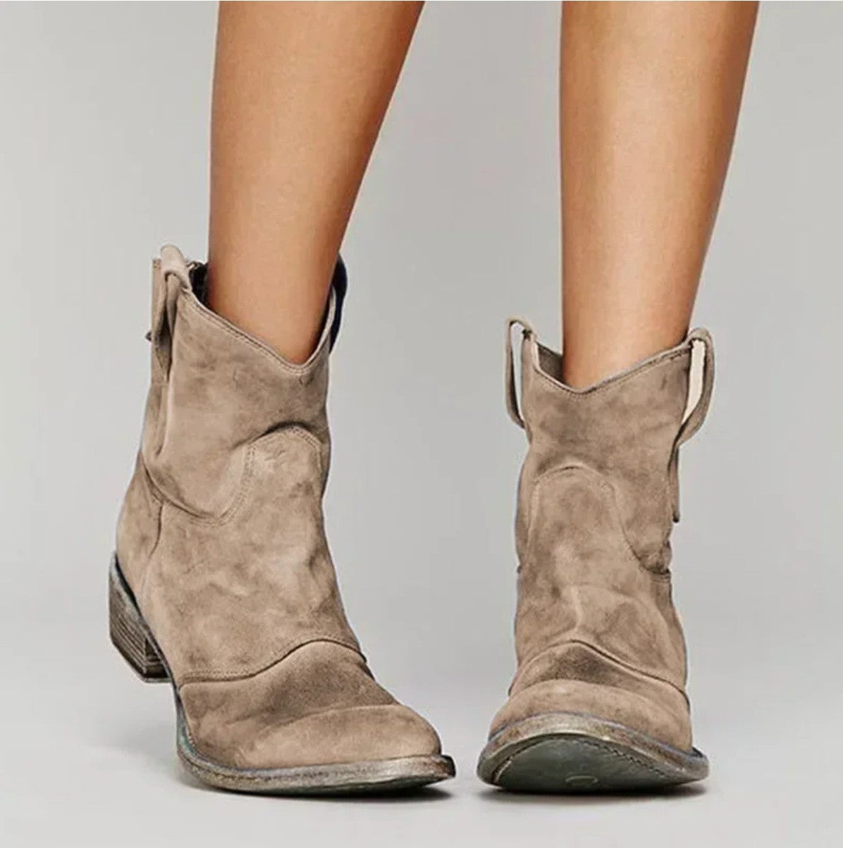 Bottines Western Femme à Talon Bas